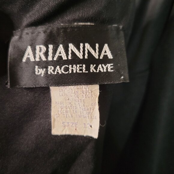 Vintage Y2K 90s Women's sz 12 Black Velvet Slip Dress Evening Gown Whimsygoth Rh - Picture 4 of 8